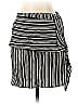 Zara Basic 100% Cupro Stripes Black Casual Skirt Size XS - photo 1