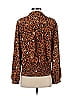 Karl Lagerfeld Leopard Print Brown Long Sleeve Blouse Size XS - photo 2