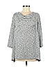 Ruby Rd. Marled Gray Pullover Sweater Size M - photo 1