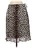 Johnny Was 100% Silk Leopard Print Multi Color Brown Silk Skirt Size XS - photo 1