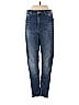 Express Solid Tortoise Blue Jeans Size 4 - photo 1
