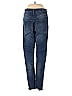 Express Solid Tortoise Blue Jeans Size 4 - photo 2
