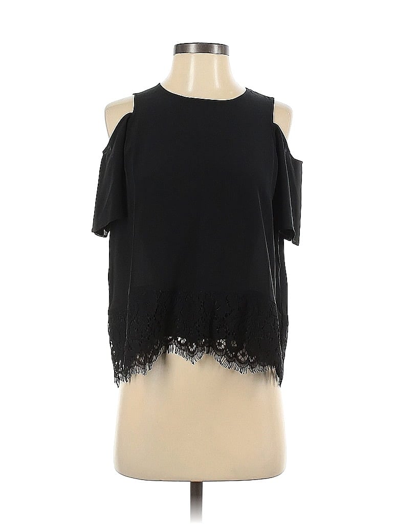 Click to view more detailed imagery on our partner's website Pre-owned Madewell Short Sleeve Blouse In Black