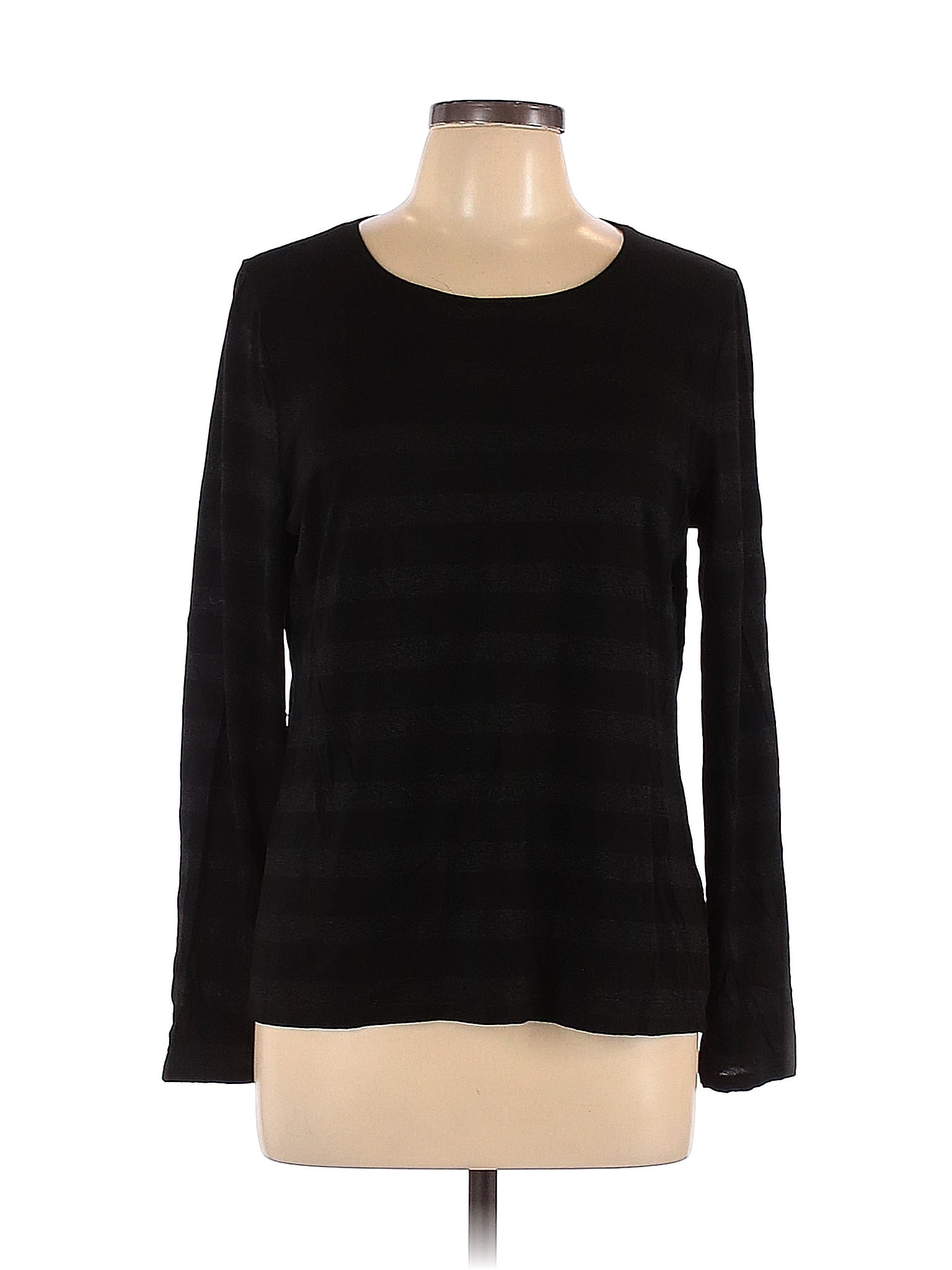 Talbots Color Style Sheet Talbots Color Block Stripes Black Pullover Sweater Size L - 78% off ...