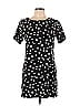 AX Paris 100% Polyester Polka Dots Stars Black Casual Dress Size 10 - photo 1