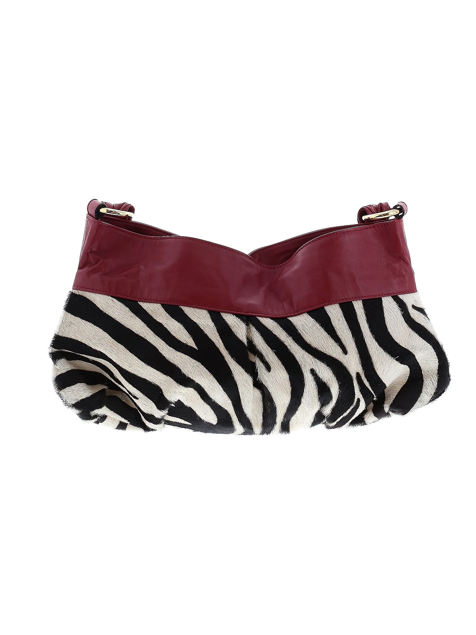 Purse Real Leather Italian Zebra Red Shoulder Bag Purse Paolo Masi