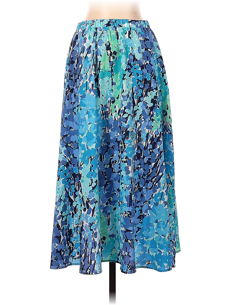 Serengeti 100 Polyester Graphic Blue Casual Skirt Size S 79 off