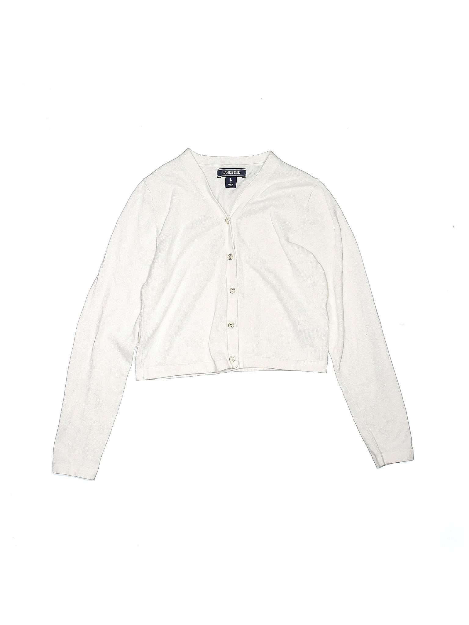 Lands end cheap white sweater