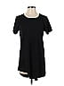 Olivaceous Solid Black Casual Dress Size S - photo 1