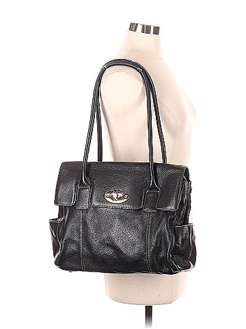 Tignanello black leather shoulder bag hot sale