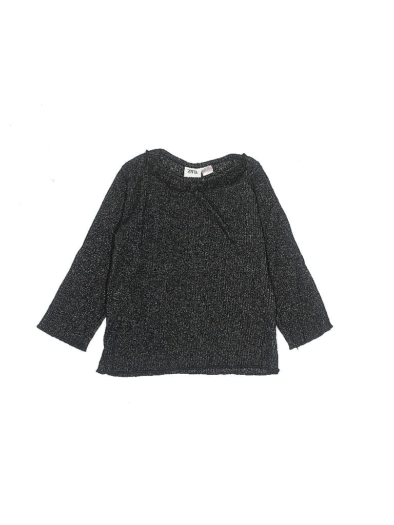 Zara Marled Tweed Gray Pullover Sweater Size 4 - 5 - photo 1