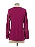 Coldwater Creek 100% Cotton Purple Pink Long Sleeve Top Size 5 - photo 2
