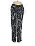 Ecru Tweed Graphic Black Casual Pants Size S - photo 1