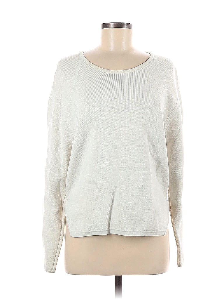 J Brand Color Block White Pullover Sweater Size S - photo 1