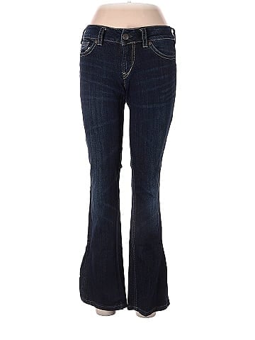 Suko Solid Blue Jeans 28 Waist - 78% off