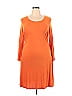 Jessica London Solid Orange Casual Dress Size 18 (Plus) - photo 1