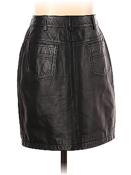Copper Key Faux Leather Skirt (view 2)
