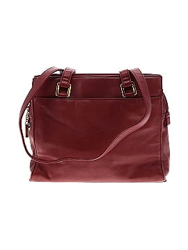 Giani Bernini Red Genuine Leather Crossbody Handbag Purse.