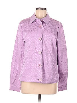 Simonton Says Polka Dots Lavender Purple Jacket Size M - 65% off