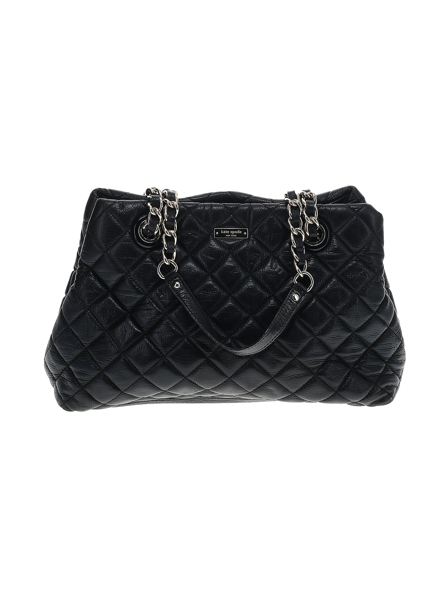 Kate Spade Mary Anne Quilted Leather Shoulder Bag in Black