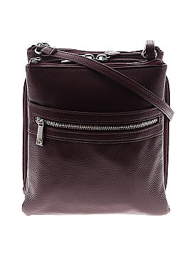 Giani Bernini Solid Purple Burgundy Crossbody Bag One Size - 71