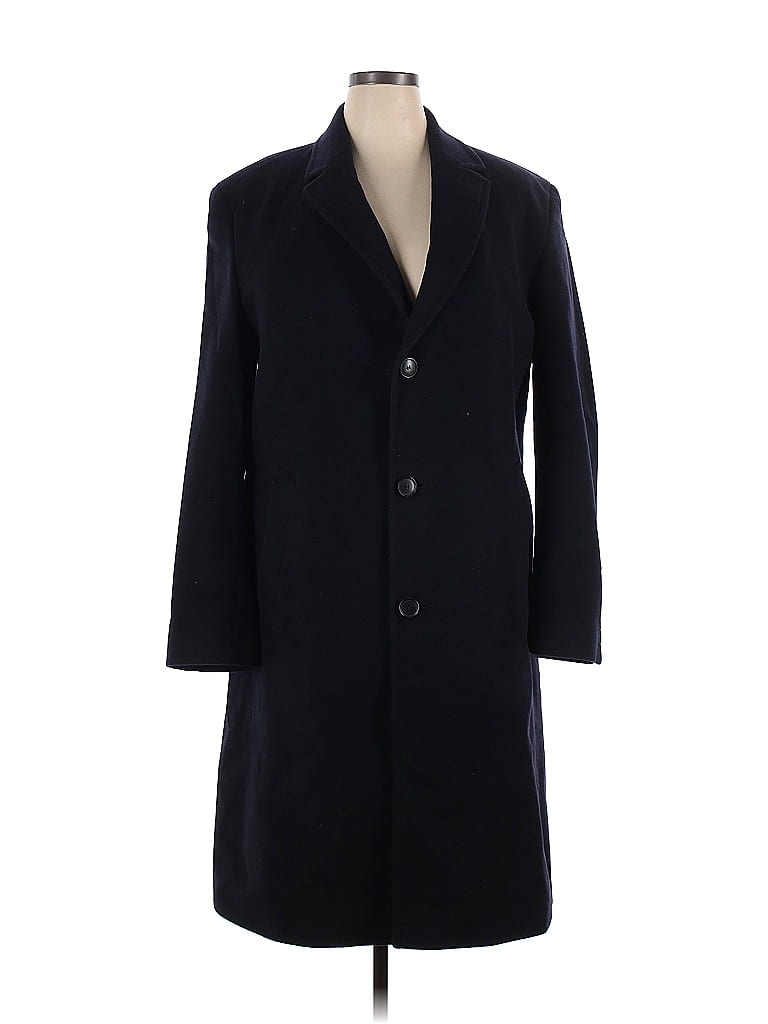 BOSS by HUGO BOSS Solid Blue Wool Coat Size 54 (EU) (Plus) - 76% off ...