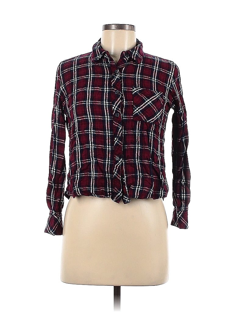 Pre-owned Philosophy Republic Clothing Long Sleeve Button Down Shirt In Red