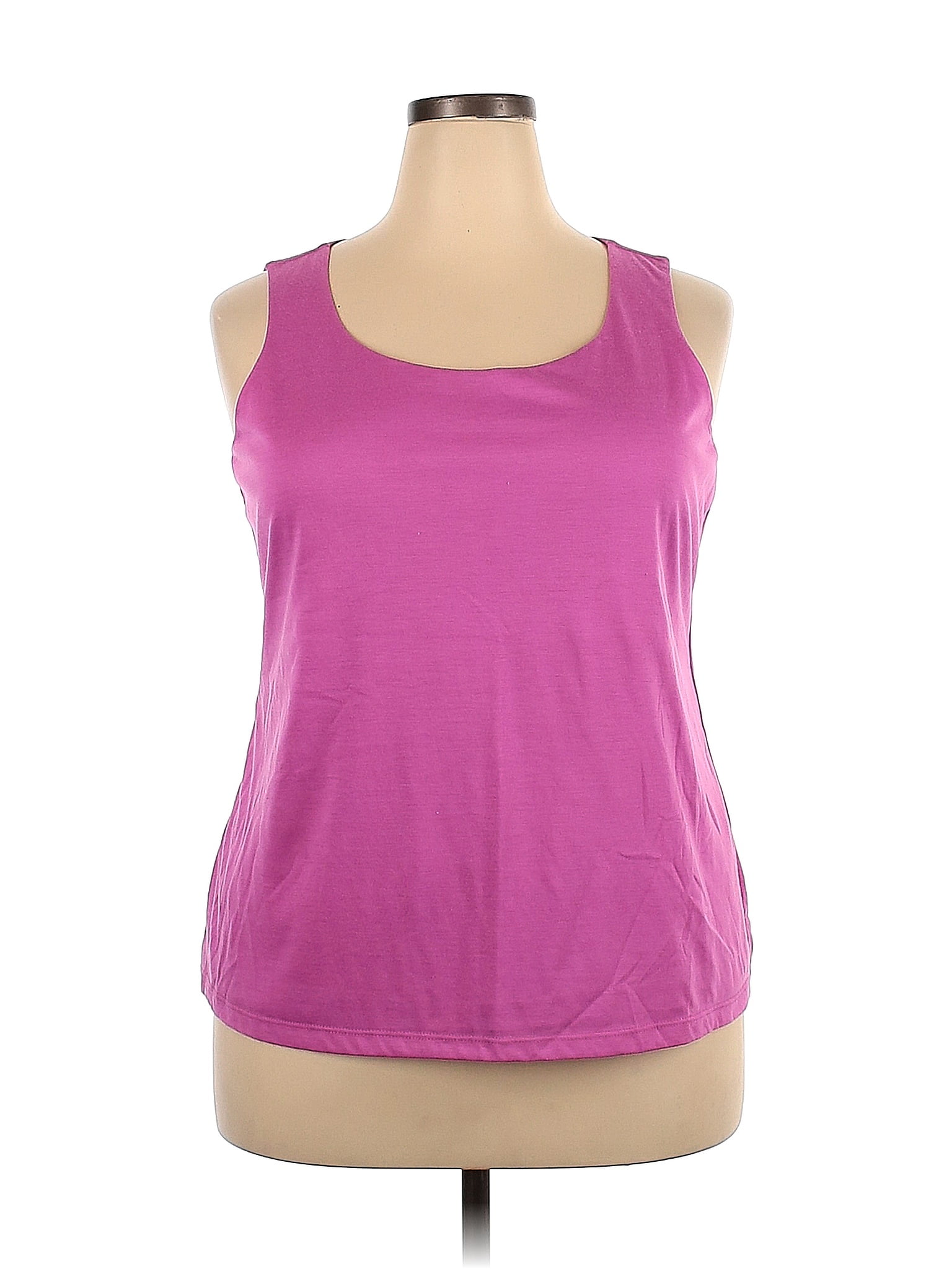 Sejour Pink Sleeveless T-Shirt Size 2X (Plus) - 59% off | thredUP