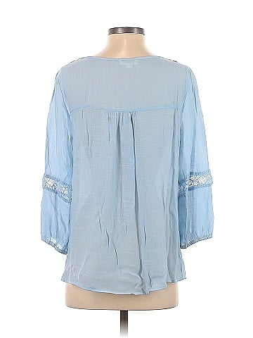 Indigo Rose Long Sleeve Blouse (view 2)