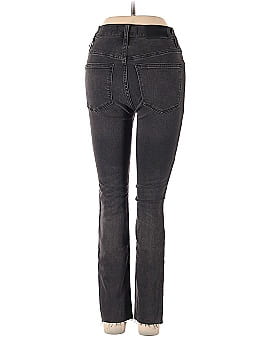 Madewell Petite 9" Mid-Rise Skinny Jeans in Black Sea (view 2)