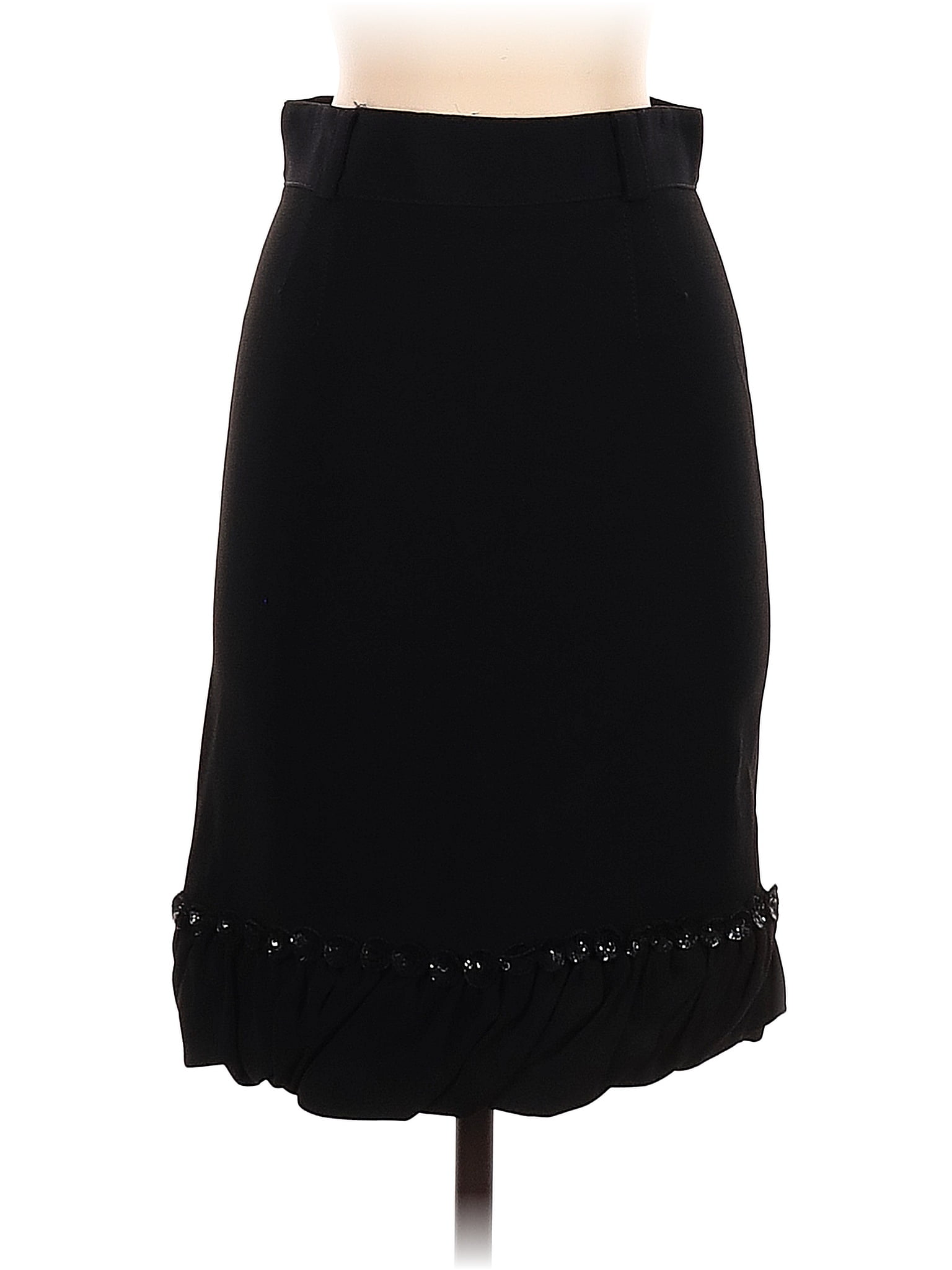 Anna Molinari Solid Black Casual Skirt Size 38 (IT) - 83% off | thredUP
