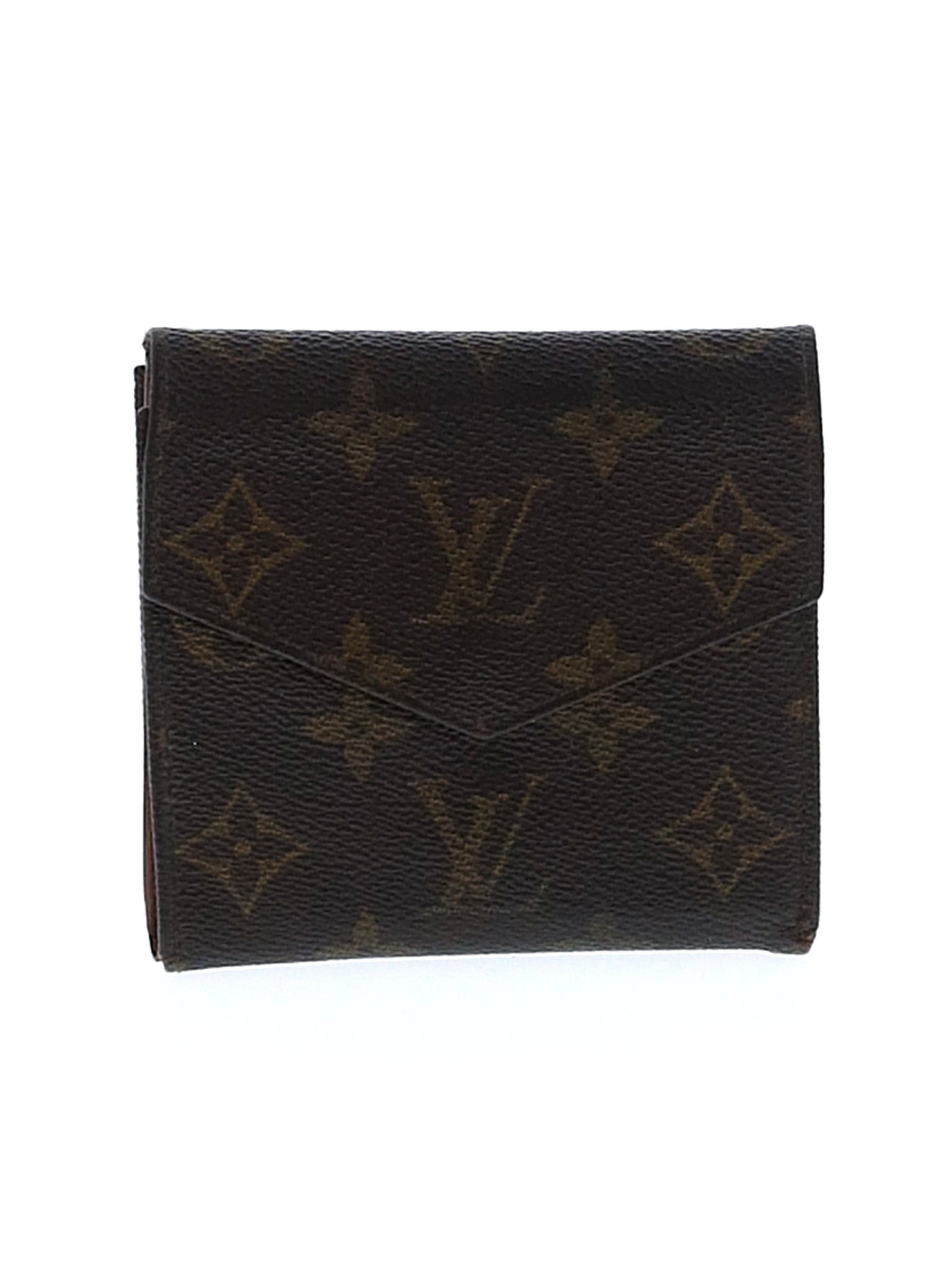 Louis Vuitton Brown Monogram Porte Monnaie Billets Cloth ref