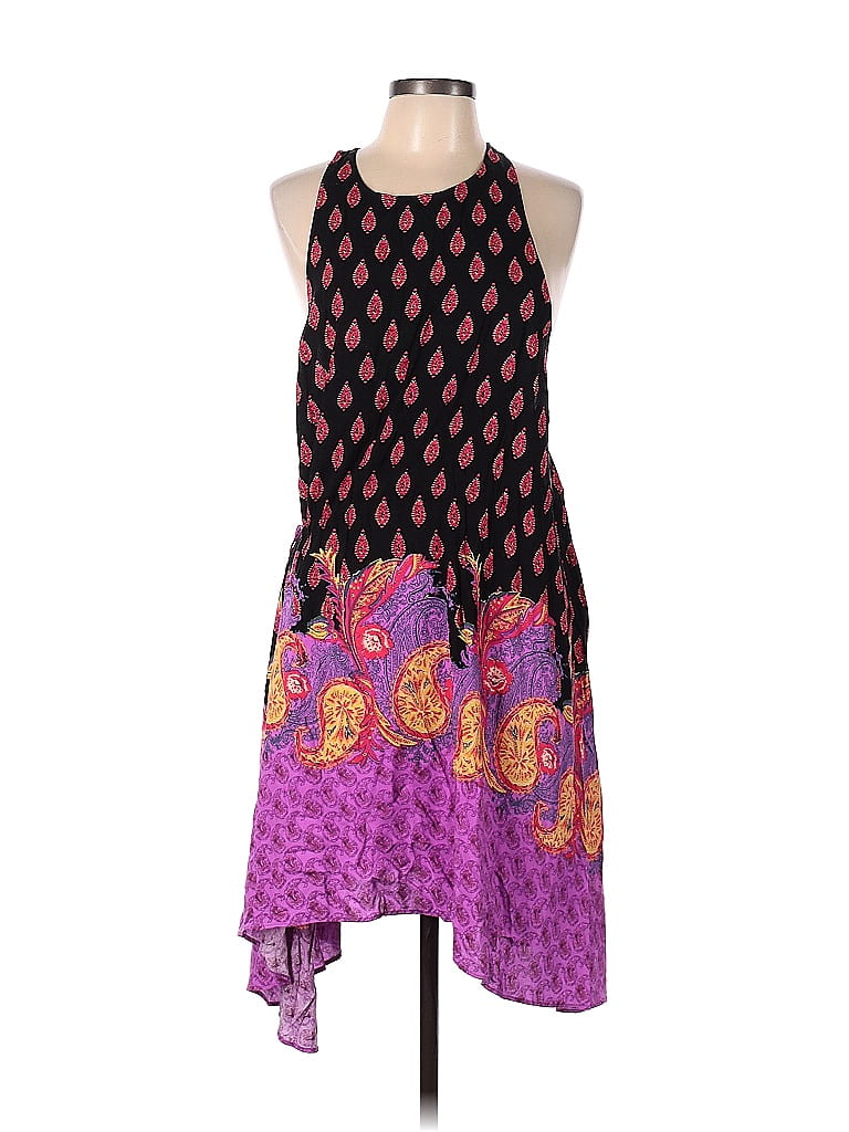 Intimately by Free People 100% Rayon Multi Color Pink Casual Dress Size L - photo 1