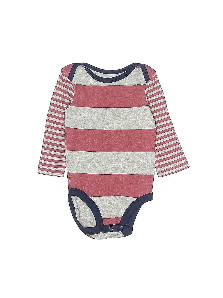 Pre-owned Carter's Babies' Long Sleeve Onesie In Red