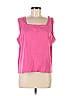 First Issue by Liz Claiborne 100% Cotton Pink Sleeveless T-Shirt Size 2 - photo 1