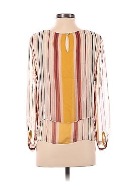 Maeve by Anthropologie Long Sleeve Silk Top (view 2)