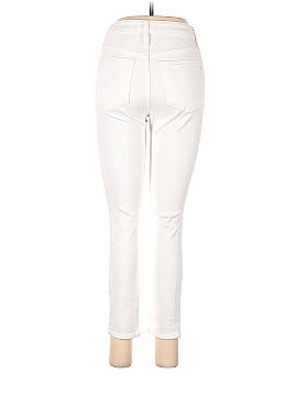Madewell Curvy High-Rise Skinny Crop Jeans in Pure White: Button-Front Edition (view 2)