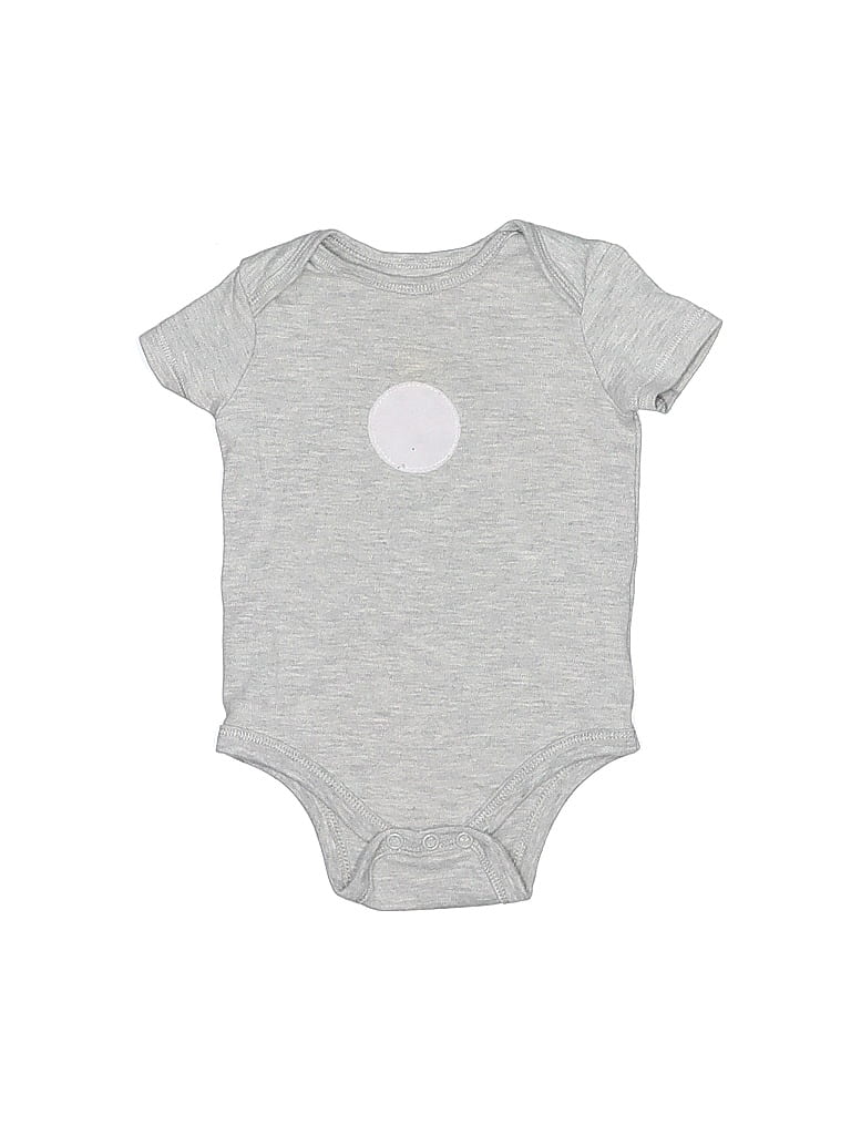 Assorted Brands Gray Short Sleeve Onesie Size 3-6 mo - photo 1