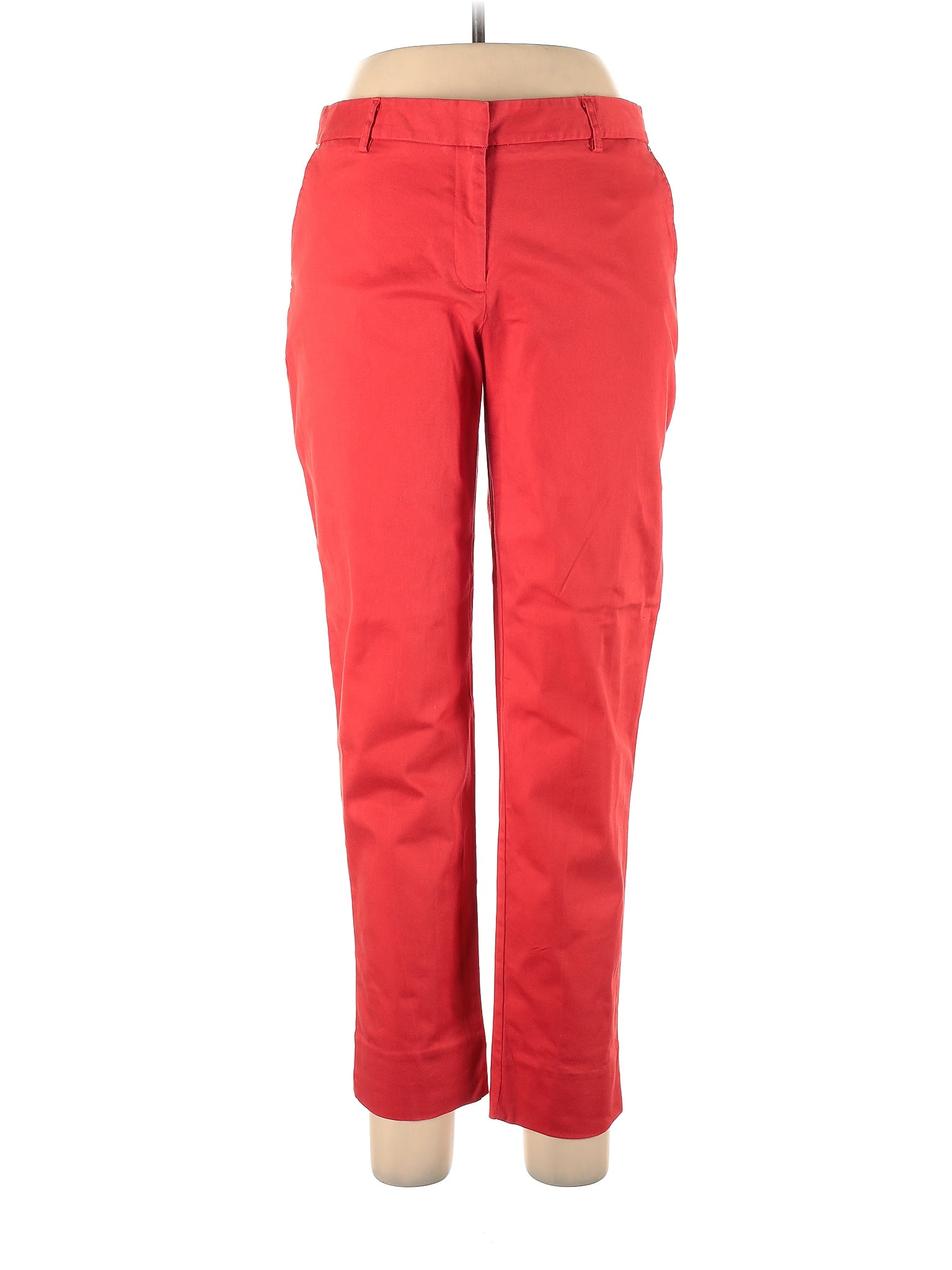 Jones New York Solid Red Casual Pants Size 10 - 86% off | thredUP