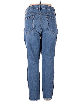 Ann Taylor LOFT LOFT Plus Modern Soft Skinny Jeans in Pure Mid Indigo Wash (view 2)