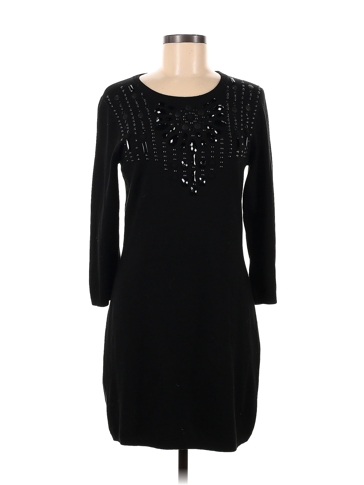 Magaschoni Solid Black Cocktail Dress Size M - 84% off | thredUP