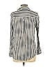 Lucky Brand Stripes Silver Gray Long Sleeve Button-Down Shirt Size L - photo 2