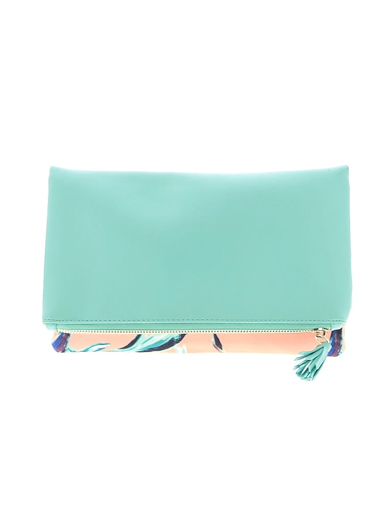 Rachel Pally Color Block Green Clutch One Size - photo 1