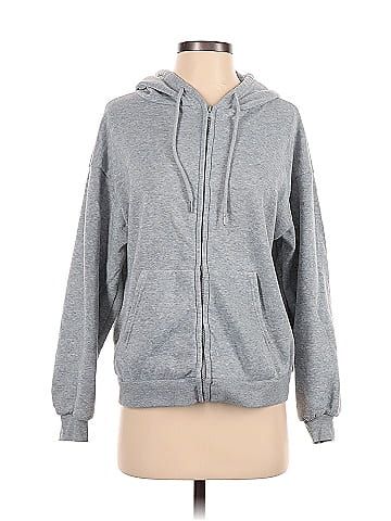 Shein white discount zip up hoodie