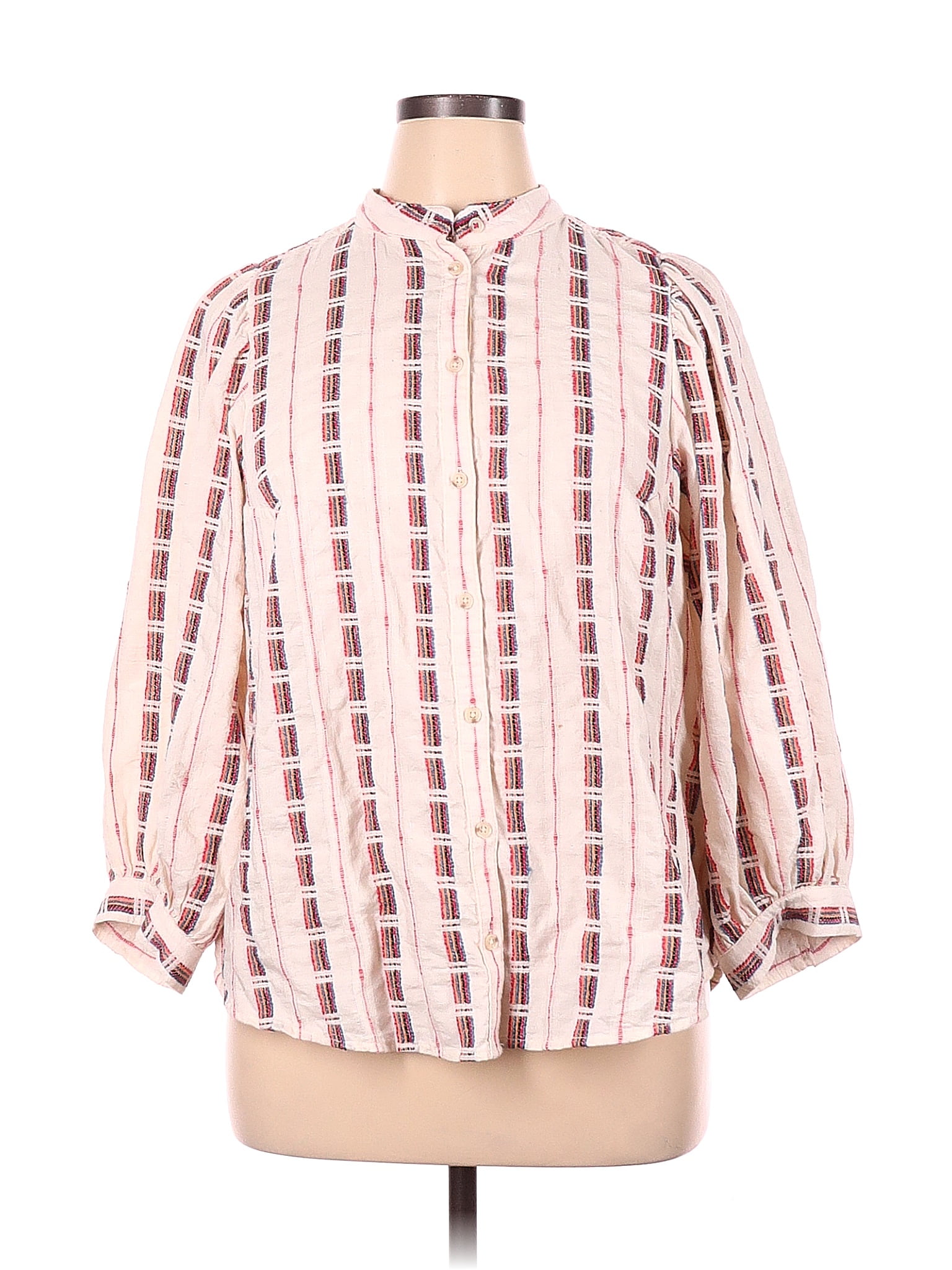 Pilcro Pink Long Sleeve Button Down Shirt Size Xl 70 Off Thredup