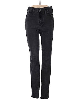 Madewell Tall 9" High-Rise Skinny Jeans in Black Frost (view 1)