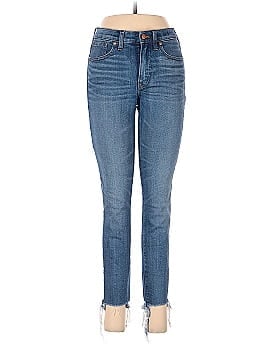Madewell 9" High-Rise Skinny Crop Jeans: Destructed-Hem Edition (view 1)