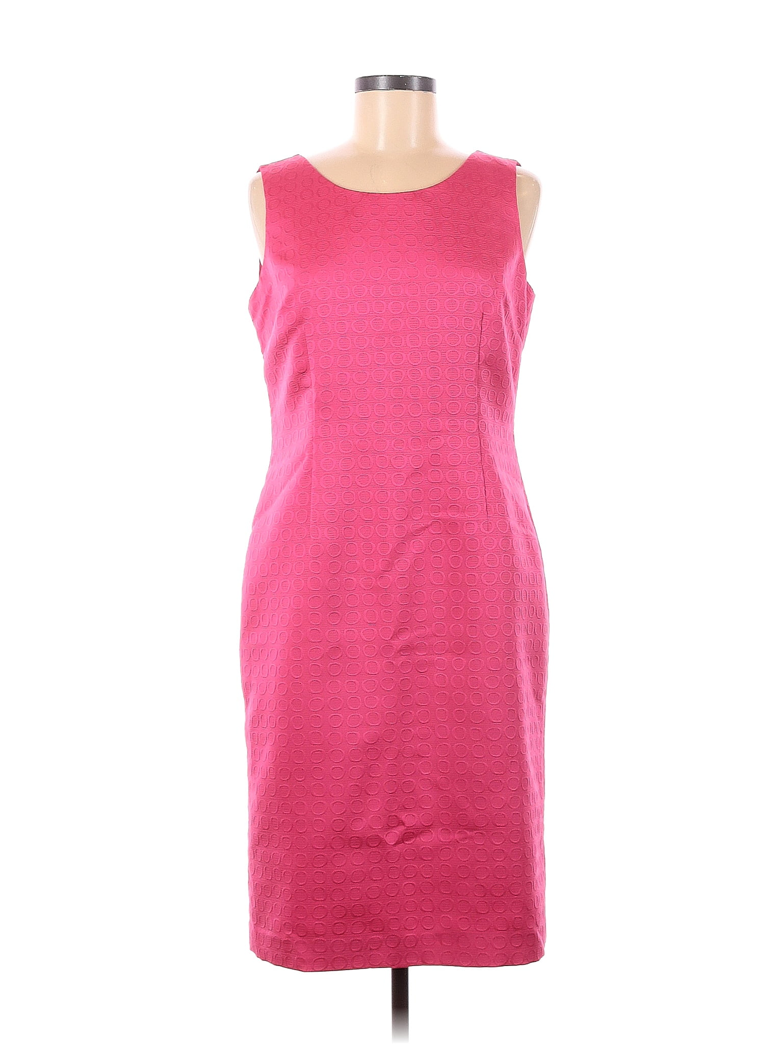 Kasper 100% Polyester Solid Pink Casual Dress Size 8 - 84% off | ThredUp