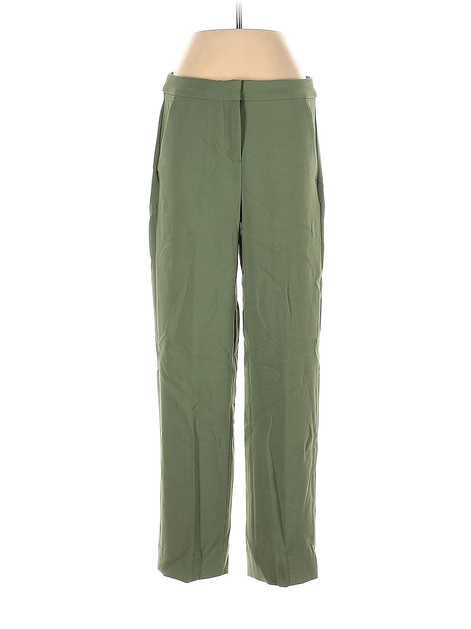 J.Crew Solid Green Dress Pants Size 2 77 off thredUP