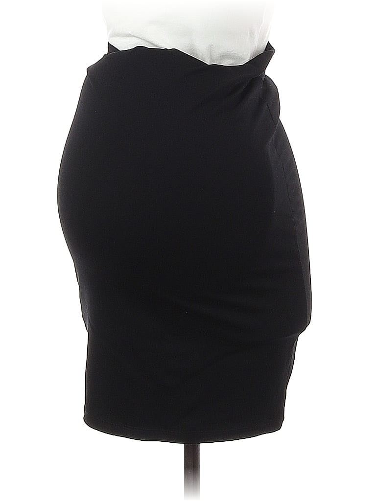 Seraphine Solid Black Casual Skirt Size S (Maternity) - photo 1